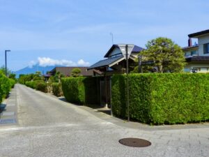 お庭も防犯対策を！雑草が生えている・物があると空き巣に狙われるかも！？ 生垣　刈り込み