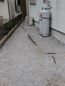 東久留米市 室外機付近 施工後