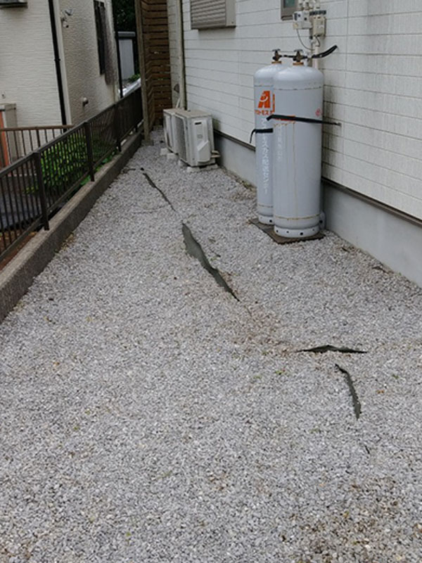 東久留米市 室外機付近 施工後